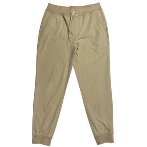 Rhoback Men’s DELTA PERFORMANCE JOGGER Size Large DUNE Stretch FREE STRIDE EUC